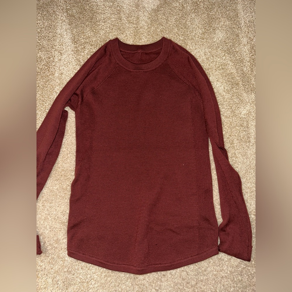 Lululemon Merino Wool Sweater - Small - Burgundy
